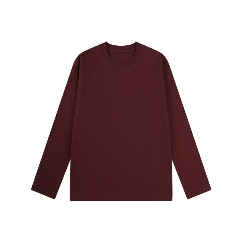 Men Cotton Long Sleeve T-Shirt Solid White - Image 11