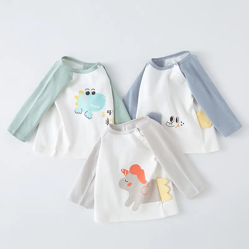 Baby T-shirts Set Cotton Spring Autumn Base Top - Image 7