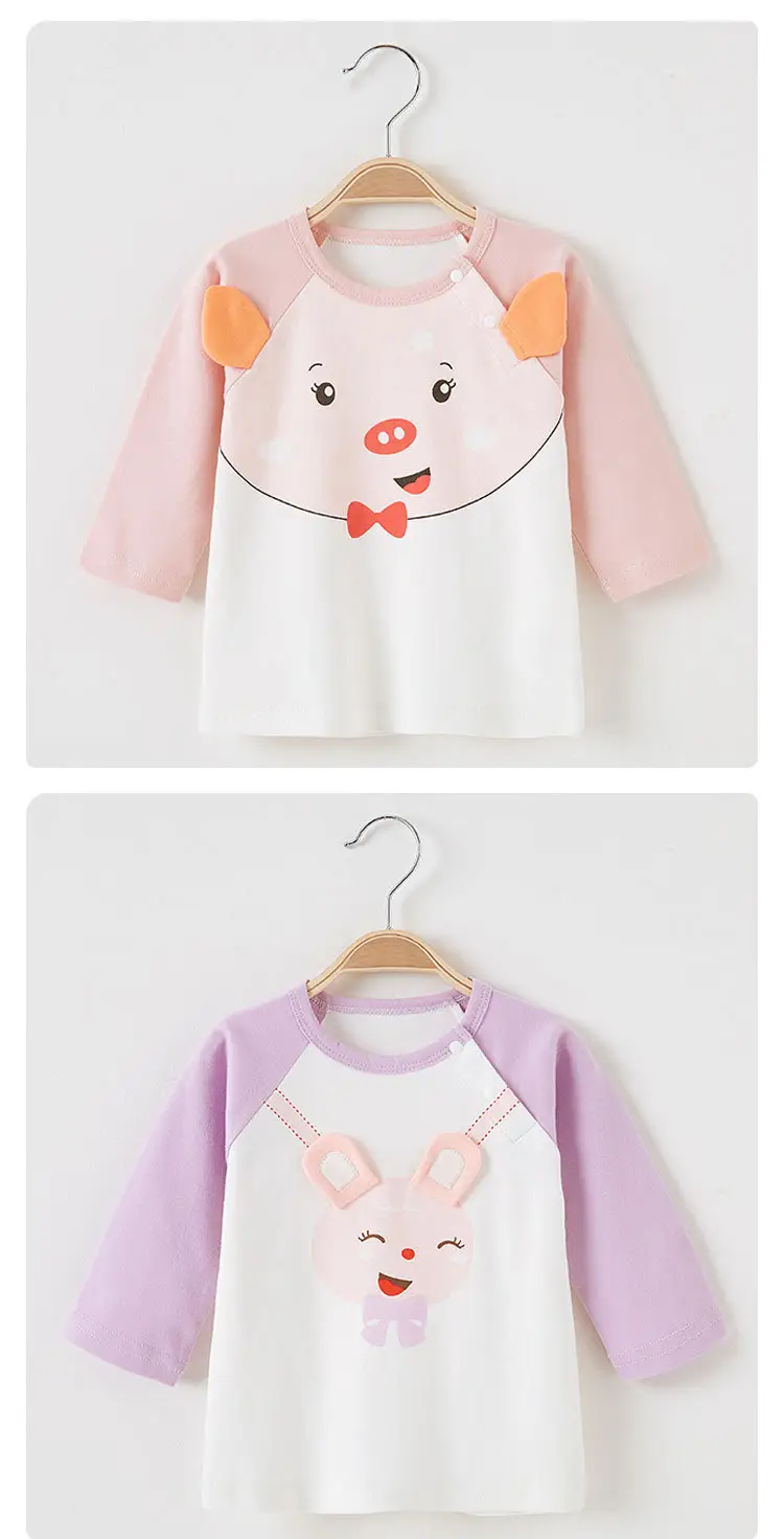 Baby T-shirts Set Cotton Spring Autumn Base Top — feature 14
