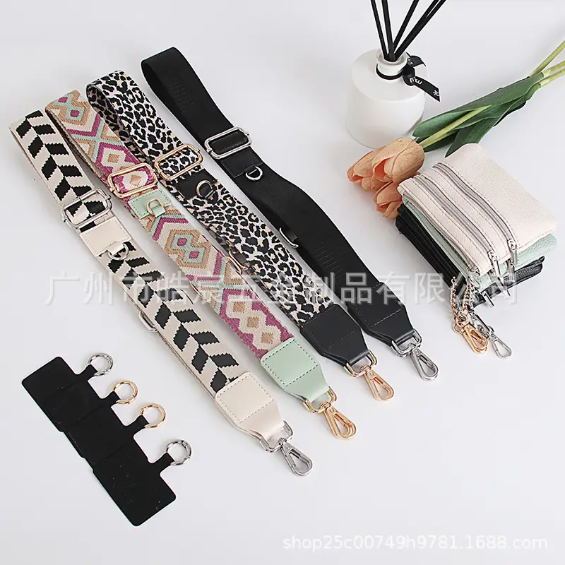 Women's Patterned Crossbody Strap with Matching Small Bag - Image 18