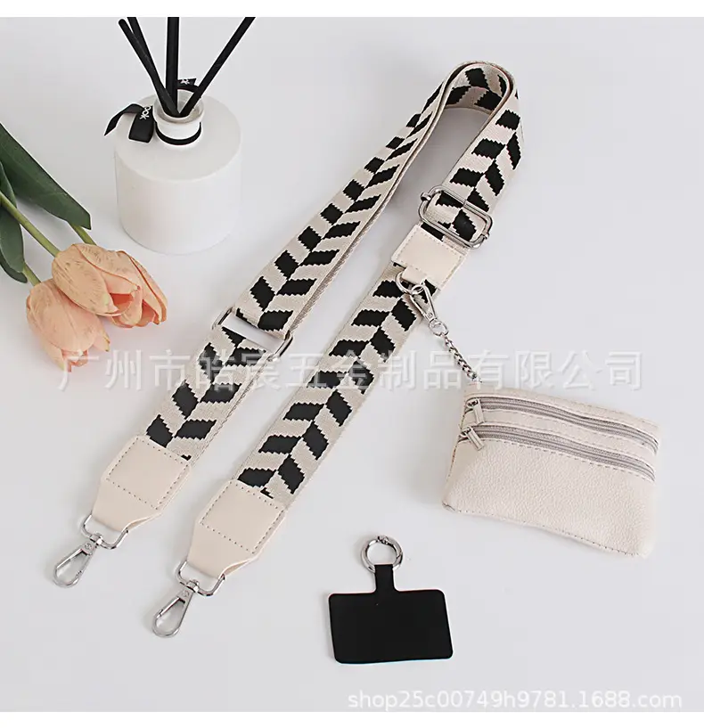 Women's Patterned Crossbody Strap with Matching Small Bag — feature 10