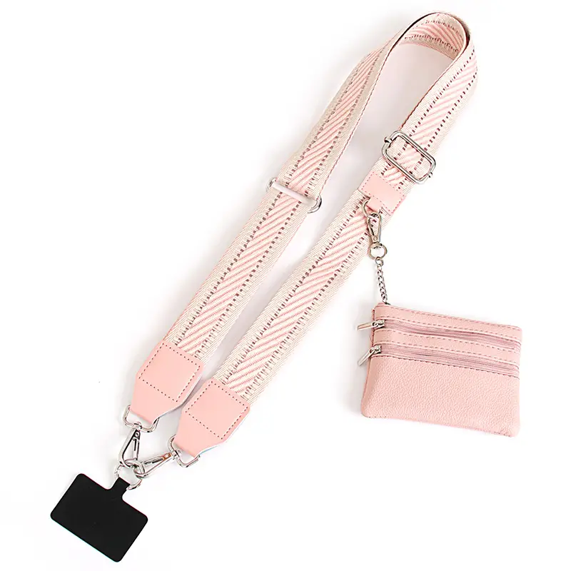 Women's Patterned Crossbody Strap with Matching Small Bag - Image 12