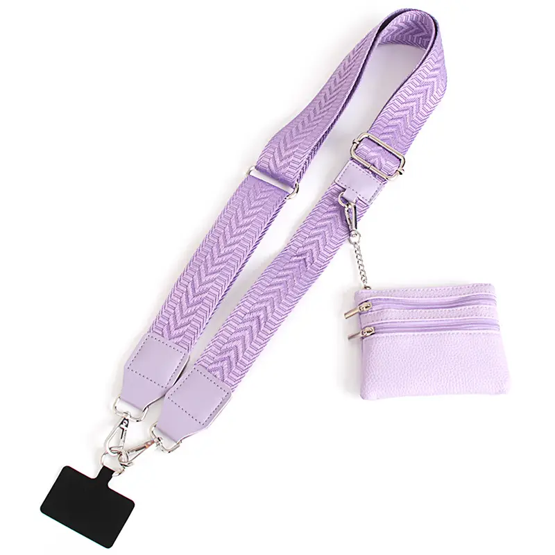 Women's Patterned Crossbody Strap with Matching Small Bag - Image 14