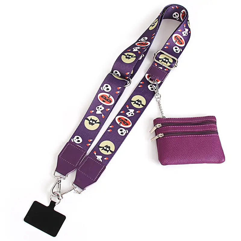 Women's Patterned Crossbody Strap with Matching Small Bag - Image 15