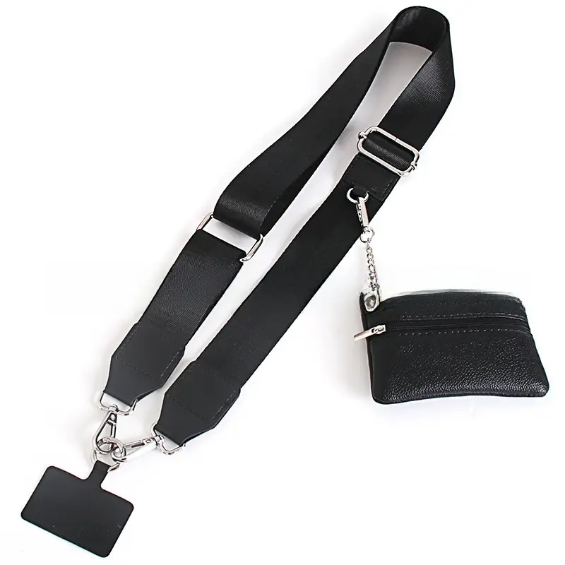 Women's Patterned Crossbody Strap with Matching Small Bag - Image 2