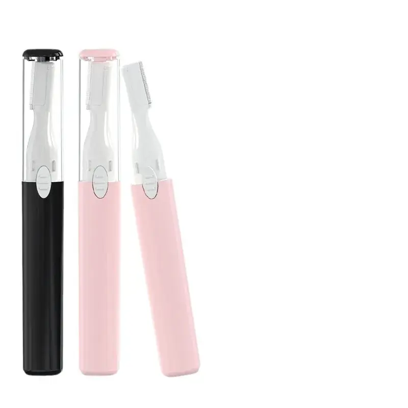 Electric Eyebrow Trimmer for Women, Safe Shaving, Pink & Black - Image 5