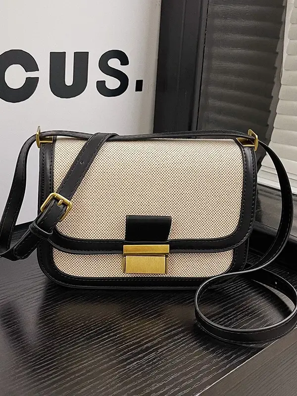 Women Crossbody Bag Brown Leather Square Design 2025 - Image 4