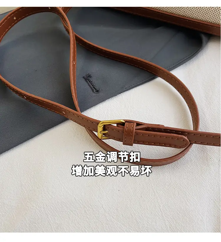 Women Crossbody Bag Brown Leather Square Design 2025 — feature 10