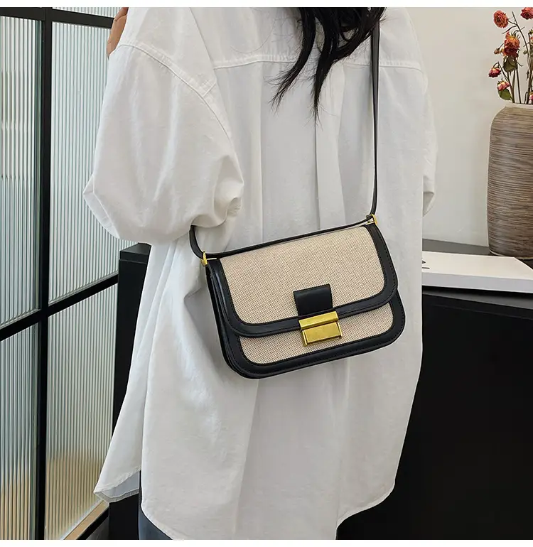 Women Crossbody Bag Brown Leather Square Design 2025 — feature 23