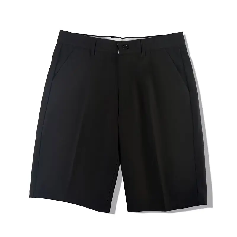Men's Light Gray Ice Silk Shorts Slim Fit Casual Business - Image 10