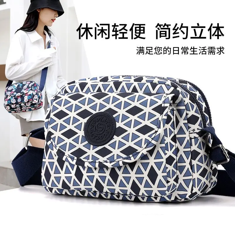 Women's Printed Nylon Shoulder Bag 2024 Mobile Phone Small Portable - Image 9