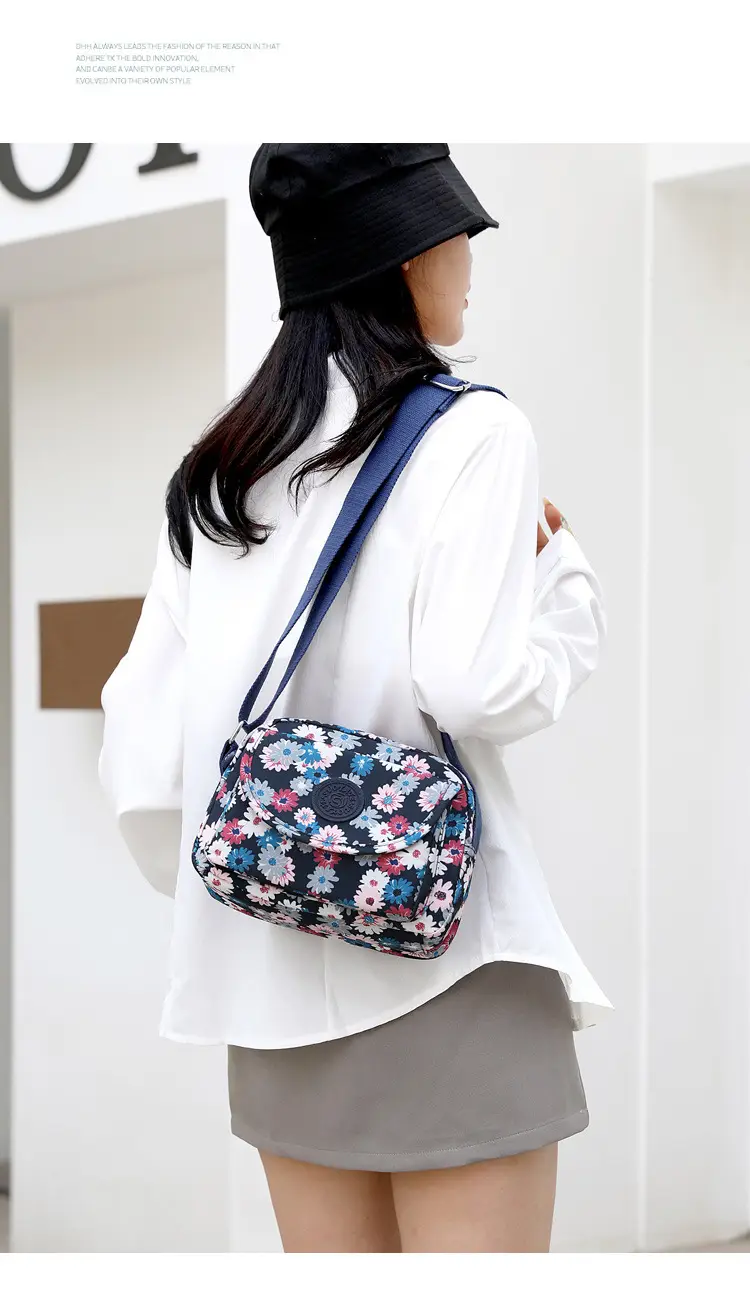 Women's Printed Nylon Shoulder Bag 2024 Mobile Phone Small Portable — feature 28