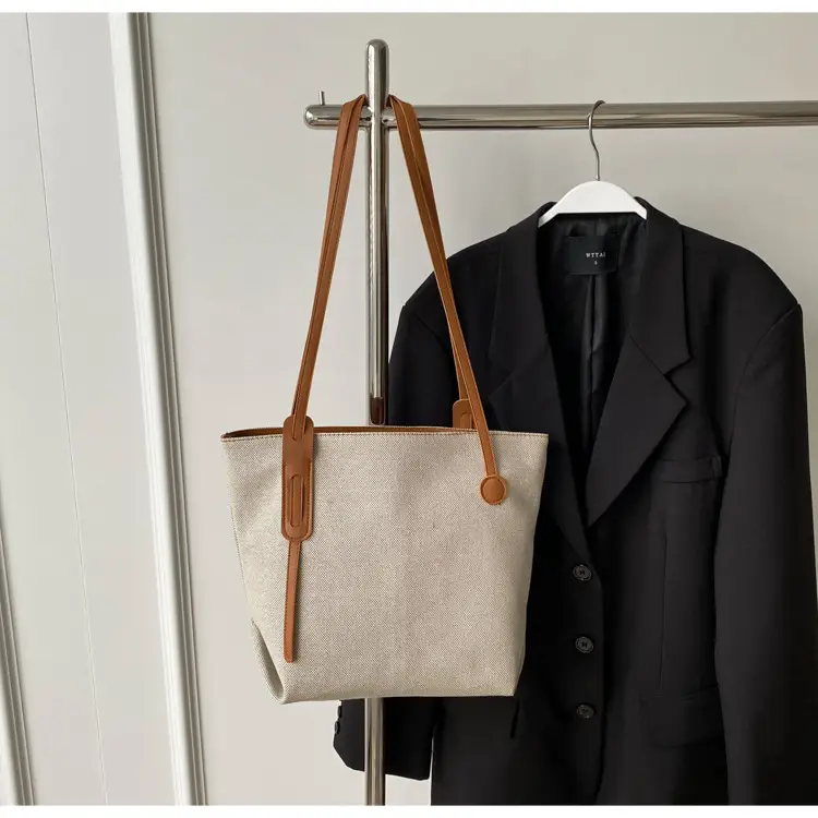 Casual Canvas Shoulder Tote Bag Large Capacity 2024 — feature 17
