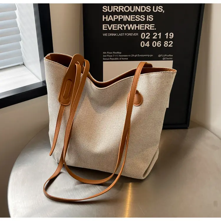 Casual Canvas Shoulder Tote Bag Large Capacity 2024 — feature 21