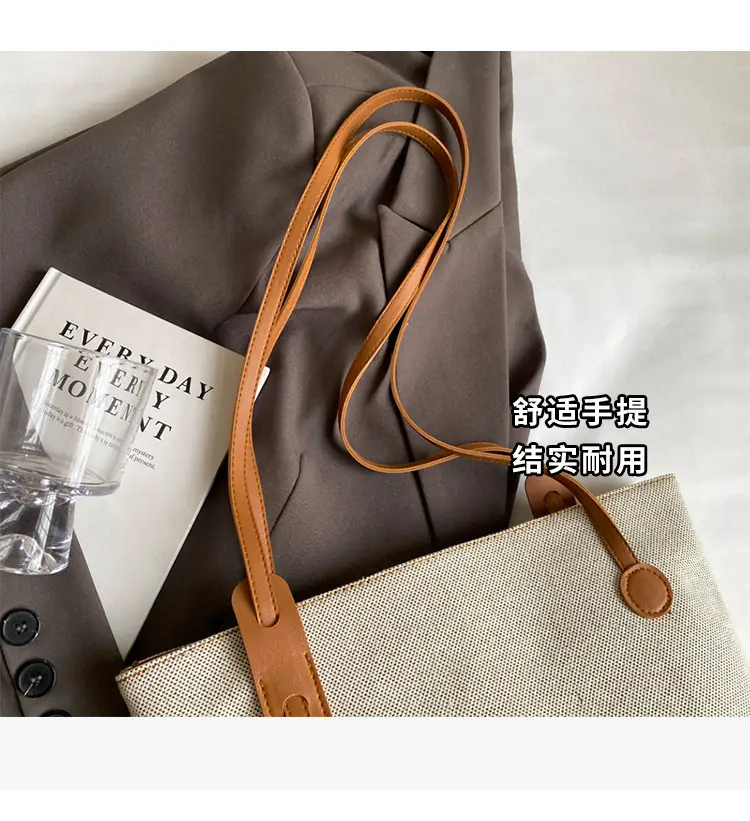 Casual Canvas Shoulder Tote Bag Large Capacity 2024 — feature 6