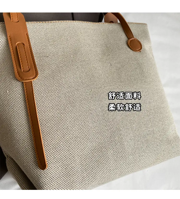 Casual Canvas Shoulder Tote Bag Large Capacity 2024 — feature 7