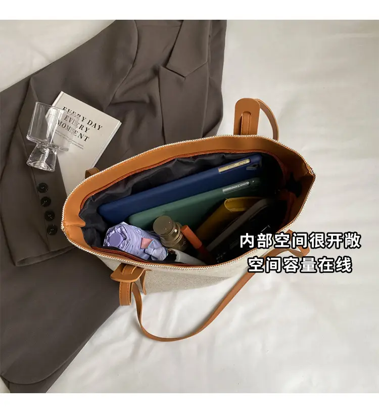 Casual Canvas Shoulder Tote Bag Large Capacity 2024 — feature 9