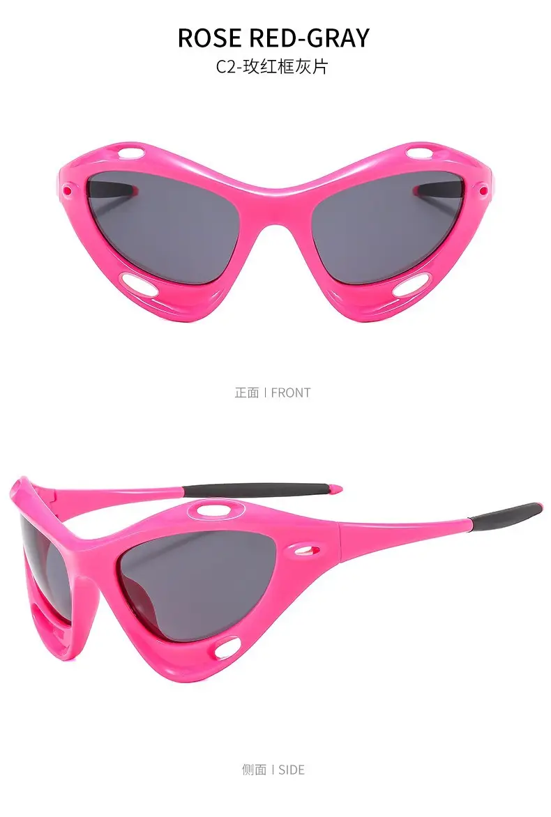 Yellow Cat's Eye Sunglasses for Women — feature 11