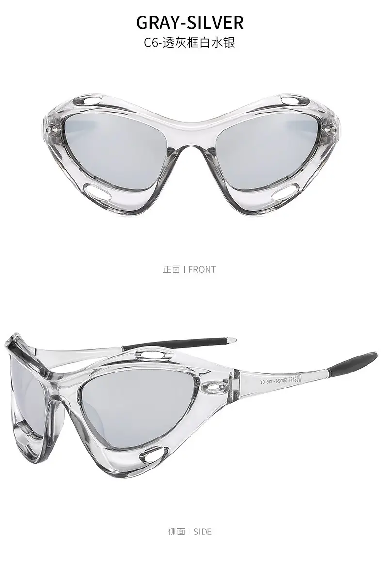 Yellow Cat's Eye Sunglasses for Women — feature 15