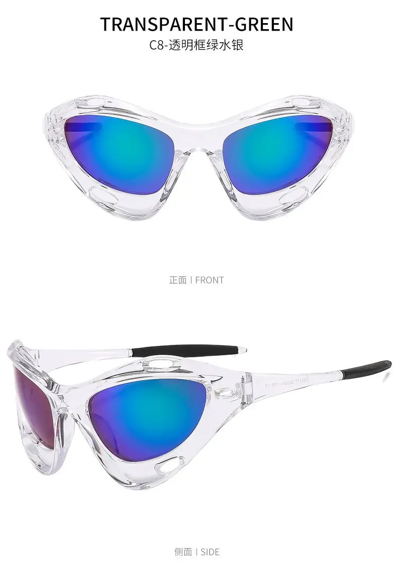 Yellow Cat's Eye Sunglasses for Women — feature 17