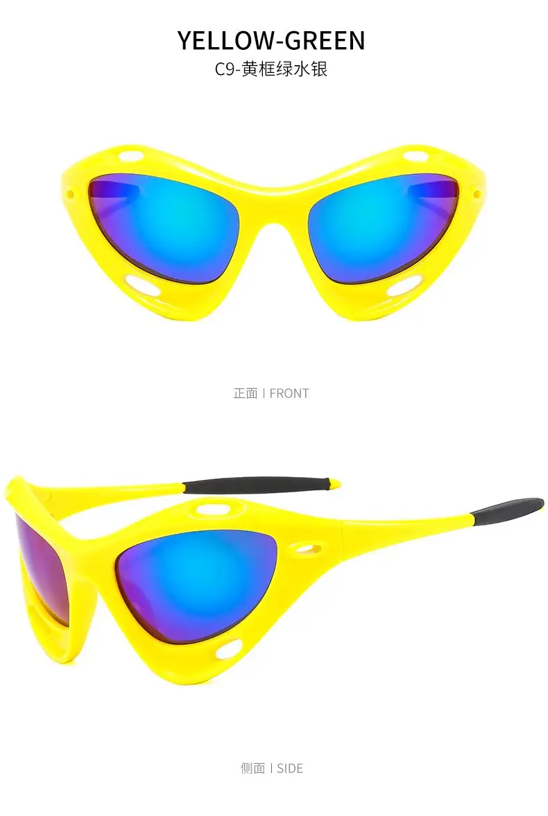 Yellow Cat's Eye Sunglasses for Women — feature 18