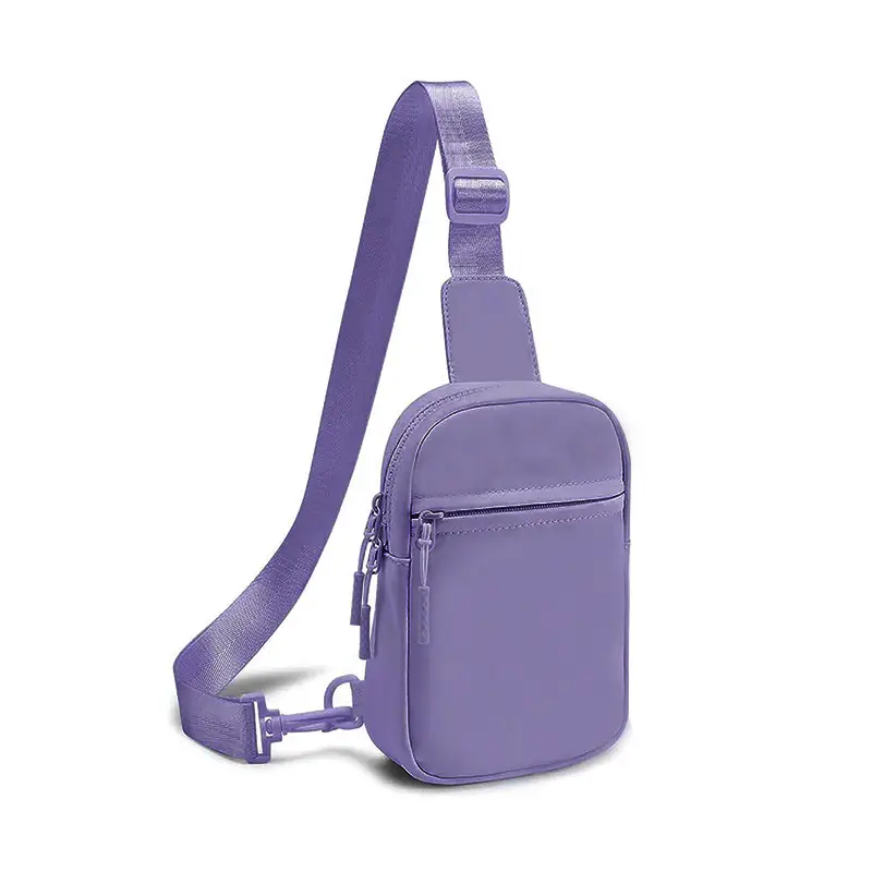 Black Polyester Crossbody Bag for Women Men - Image 10