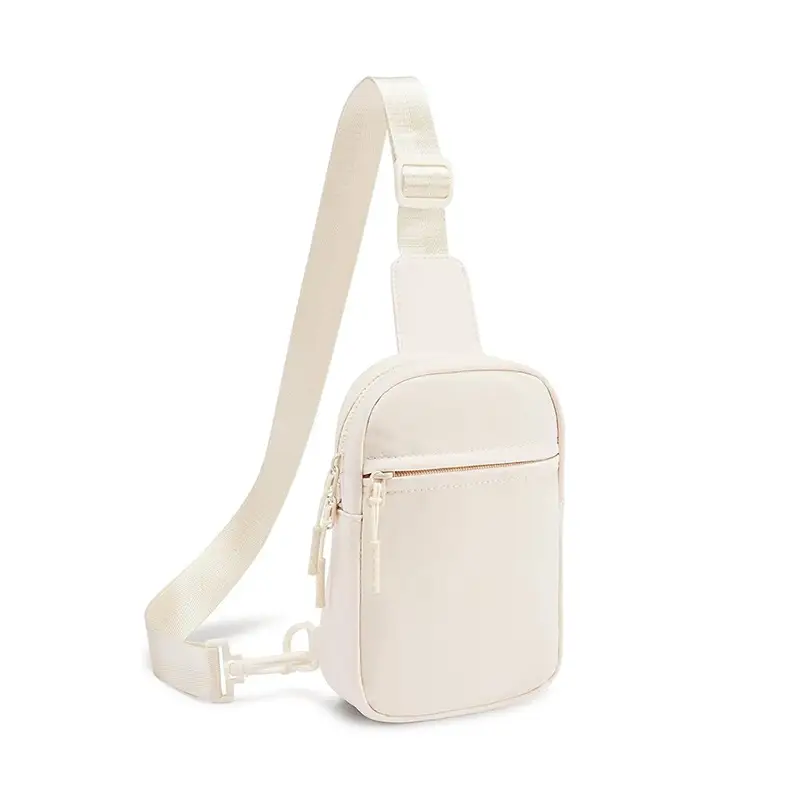 Black Polyester Crossbody Bag for Women Men - Image 6