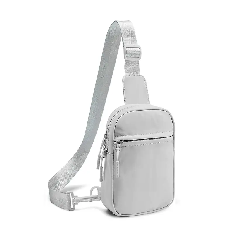 Black Polyester Crossbody Bag for Women Men - Image 7