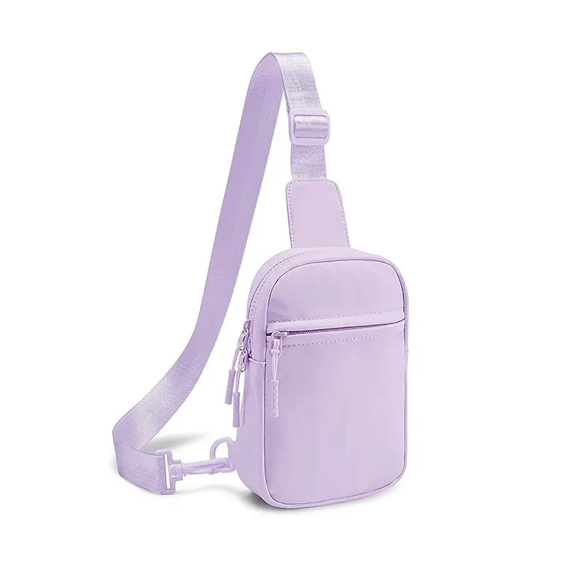 Black Polyester Crossbody Bag for Women Men - Image 8