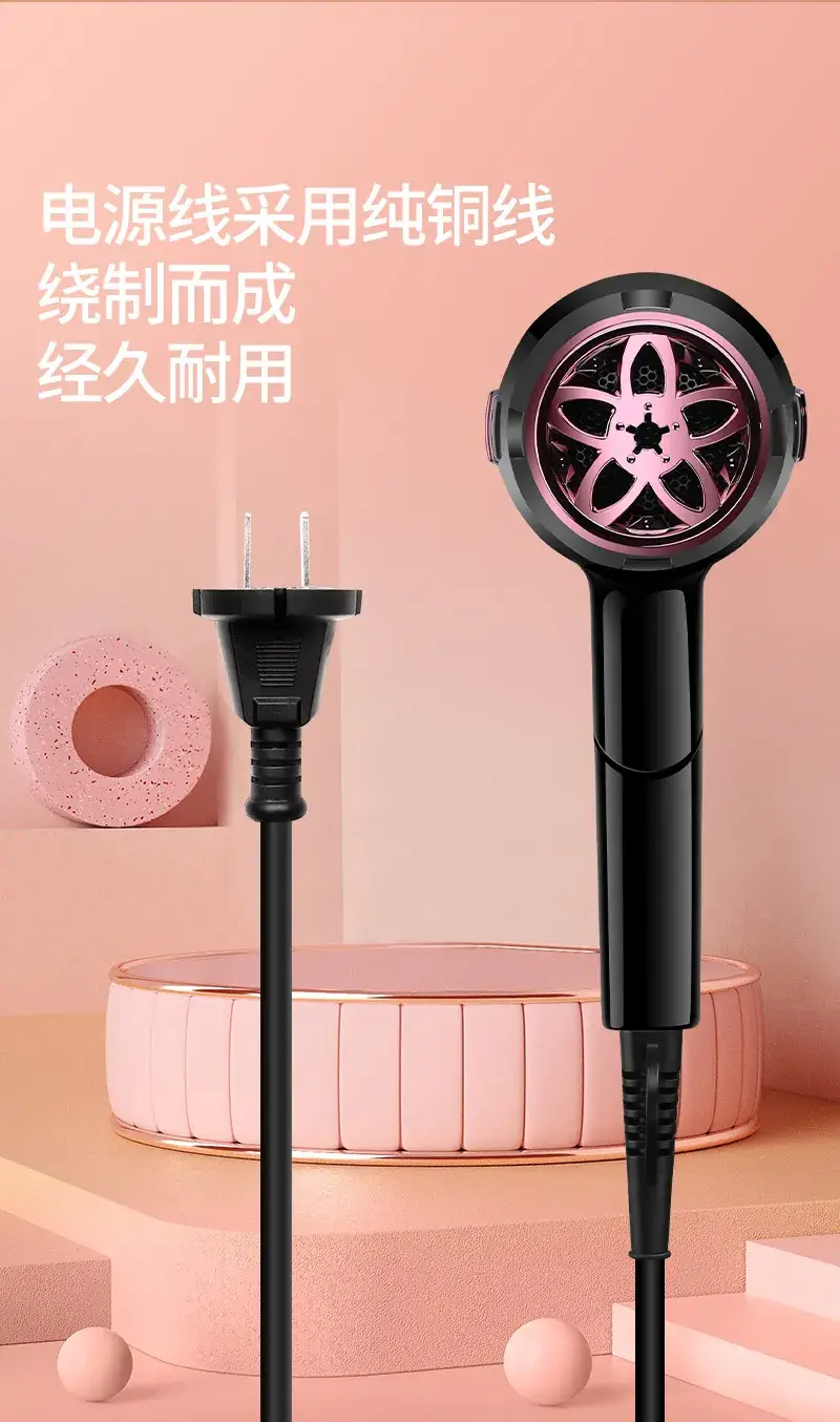 Negative Ion Hair Dryer for Frizz Control High Power — feature 8