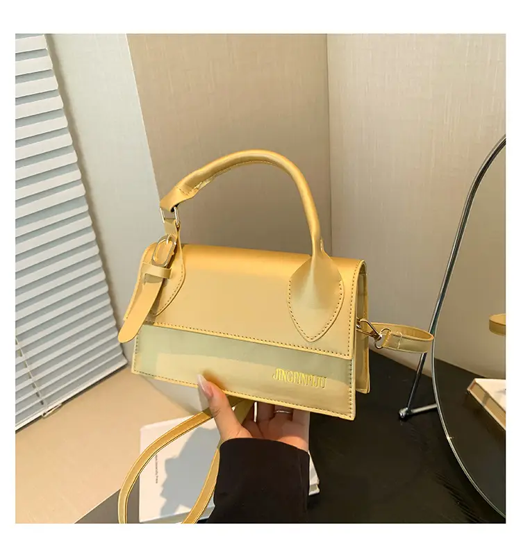 Gold Shoulder Crossover Handbag for Women - Image 3