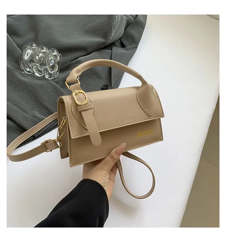 Gold Shoulder Crossover Handbag for Women - Image 5