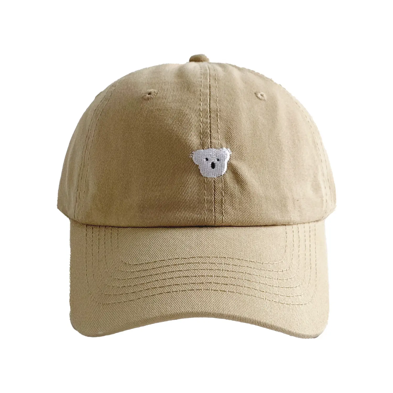 Blue Embroidered Koala Cap for Men Women Casual Summer