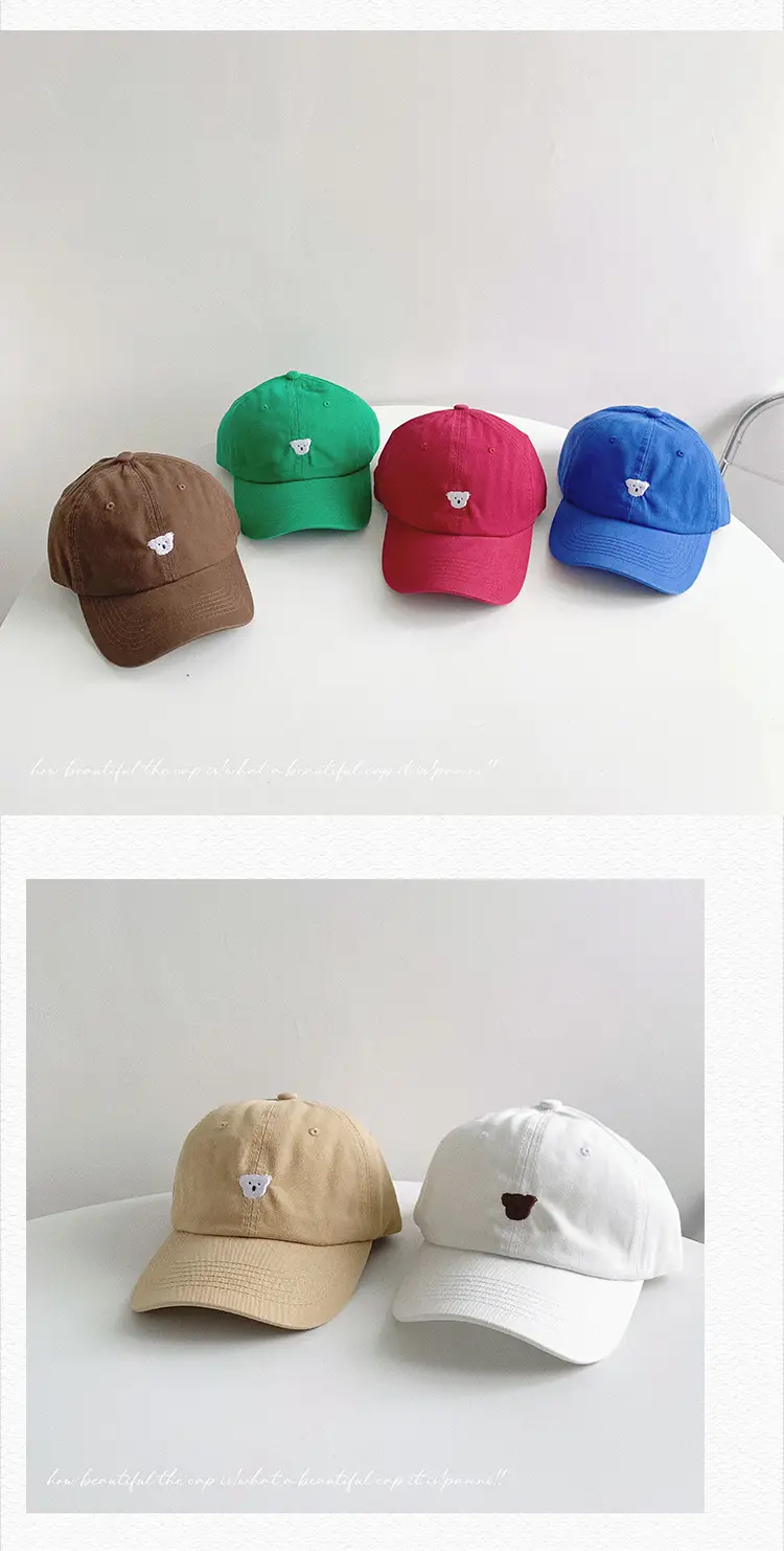 Blue Embroidered Koala Cap for Men Women Casual Summer — feature 25