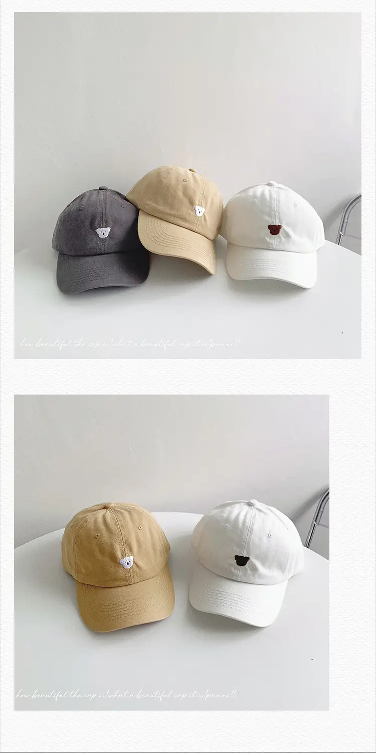 Blue Embroidered Koala Cap for Men Women Casual Summer — feature 27