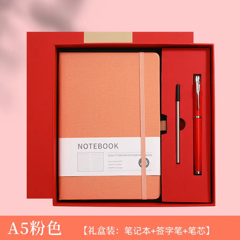 A5 Business Cross-Border Notebook Orange 200 Pages - Image 34