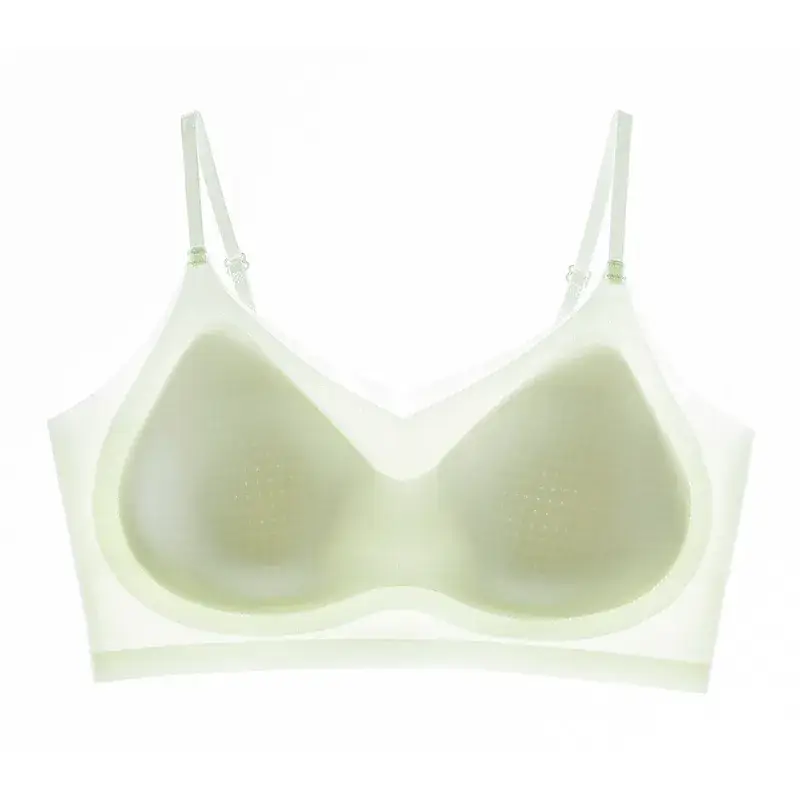 Integrated Camisole Push-Up Bra, Seamless, Lightweight, White - Image 9