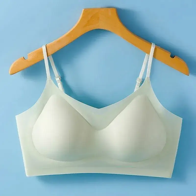 Integrated Camisole Push-Up Bra, Seamless, Lightweight, White - Image 3