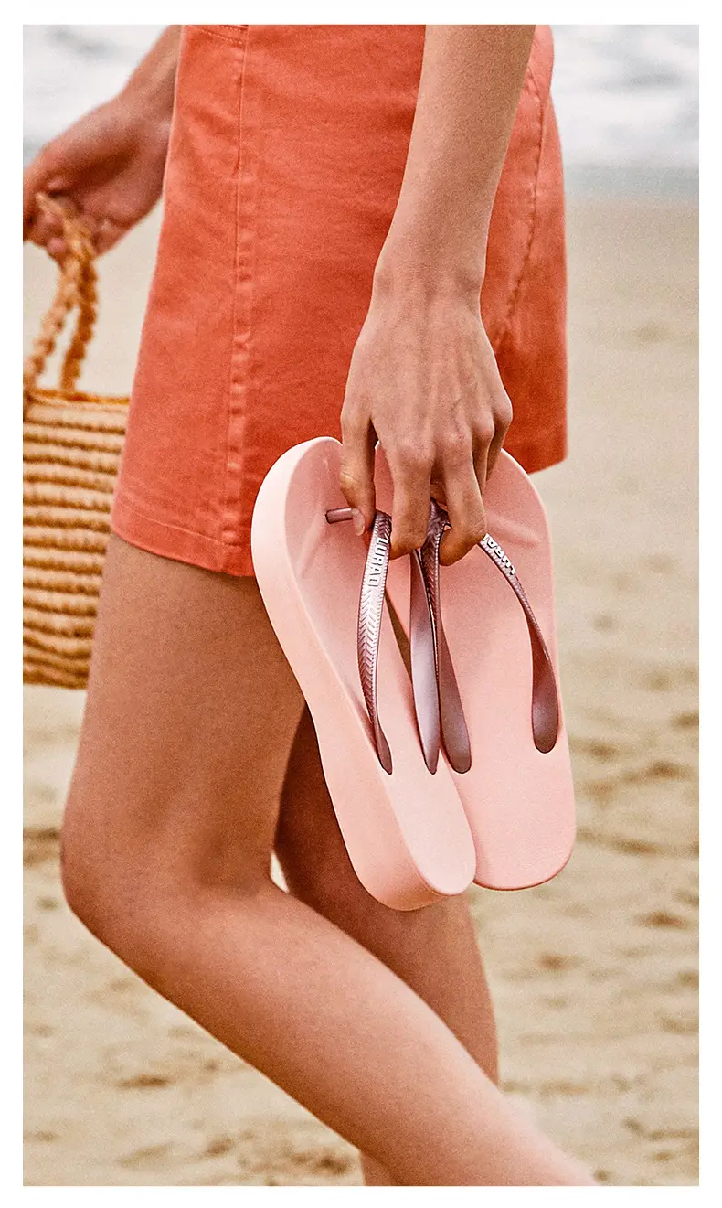 Women's Pink Anti-Slip Flip Flops for Living Working Traveling — feature 8