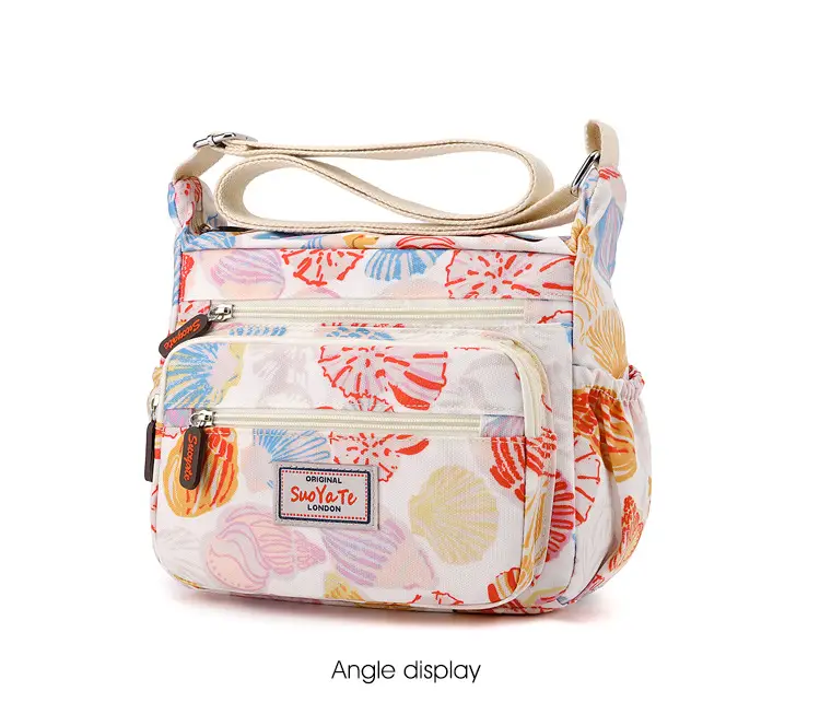 Women Floral Shoulder Bag Large Capacity Blue — feature 20