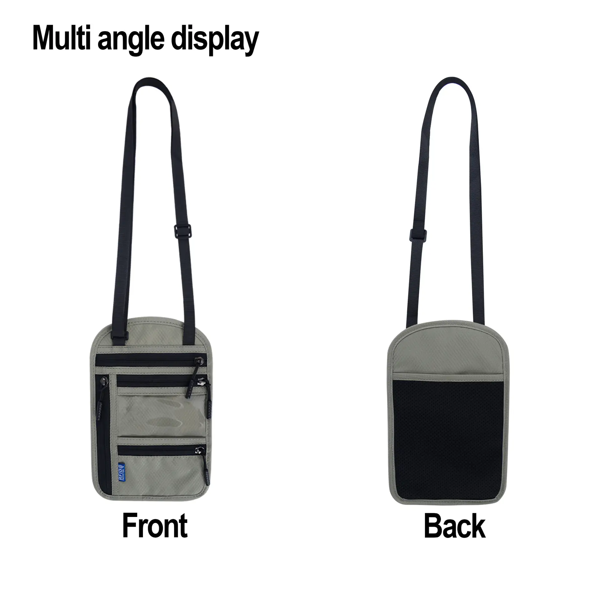 Pink Crossbody Passport Bag with Anti-Theft Storage - Image 8