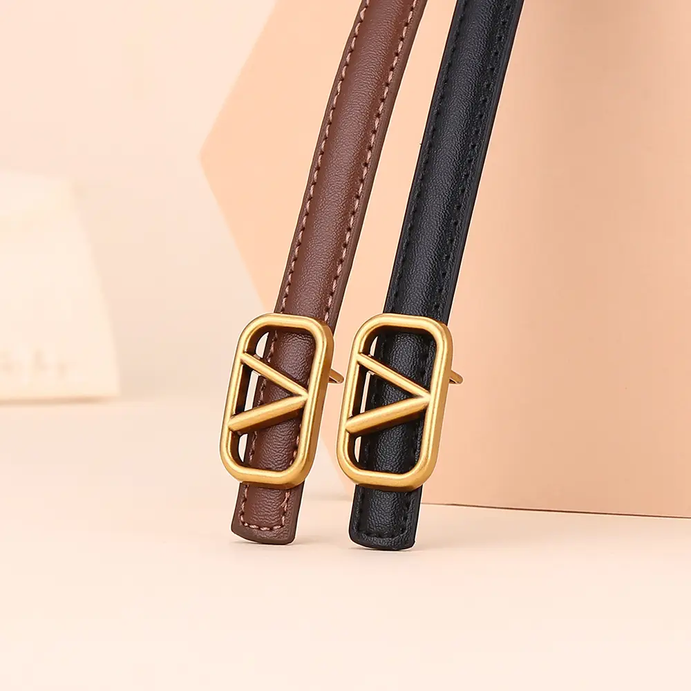 V-Braceled Leather Belt for Women Skirt & Pants - Image 8