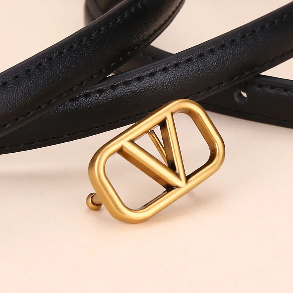 V-Braceled Leather Belt for Women Skirt & Pants - Image 9