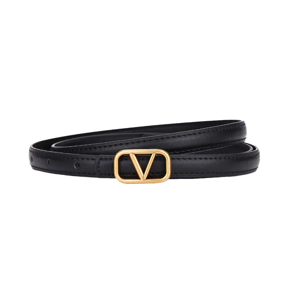 V-Braceled Leather Belt for Women Skirt & Pants - Image 11