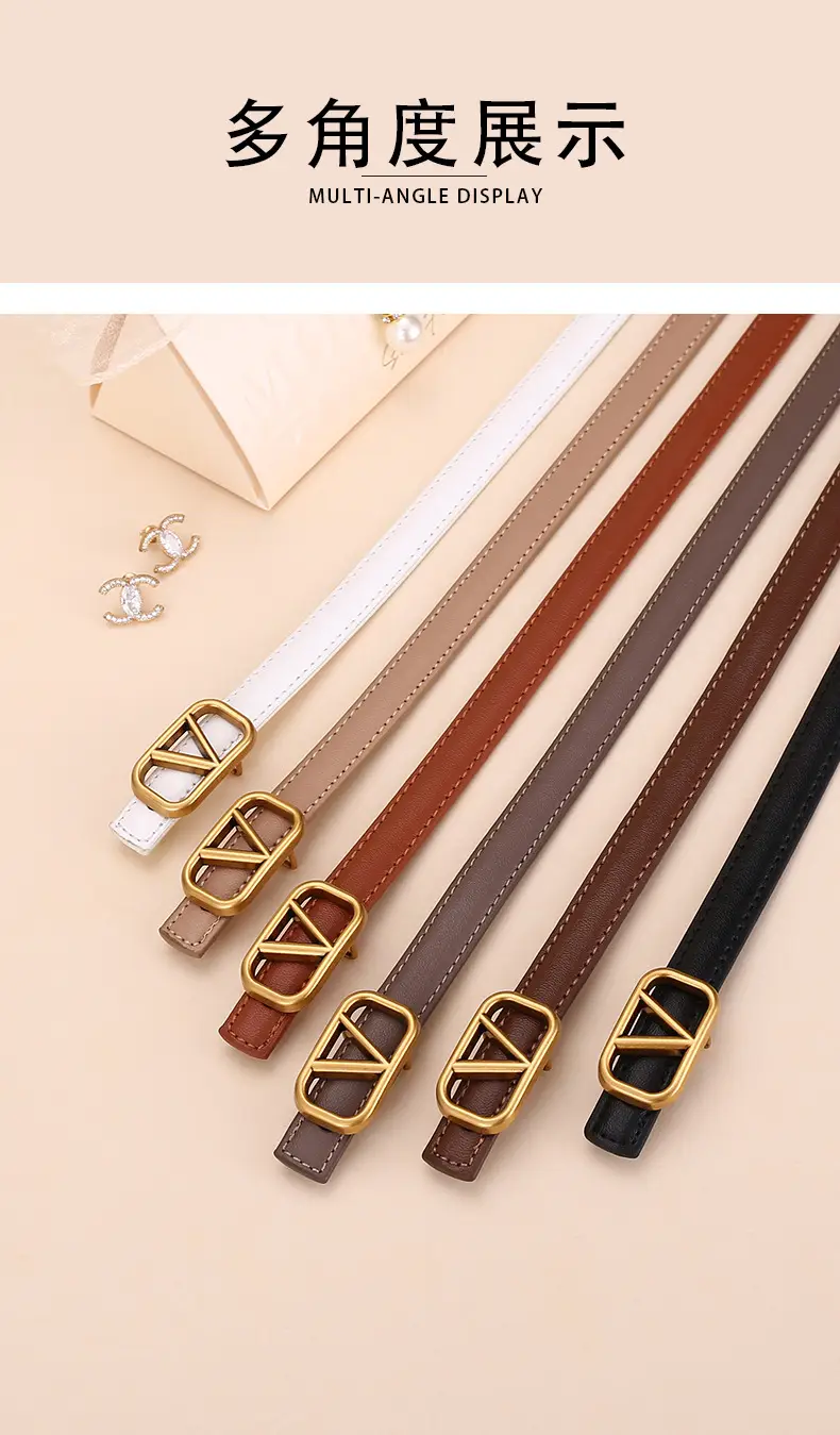 V-Braceled Leather Belt for Women Skirt & Pants — feature 13
