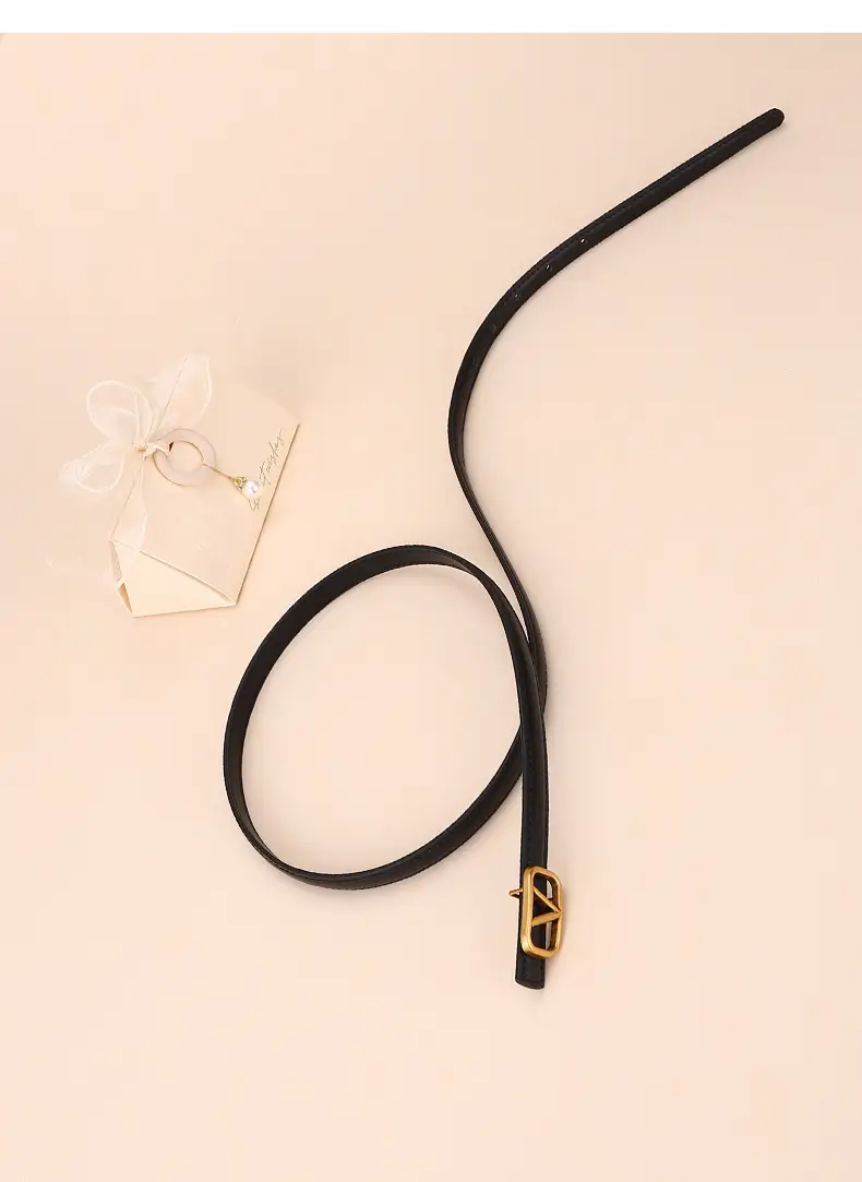 V-Braceled Leather Belt for Women Skirt & Pants — feature 26