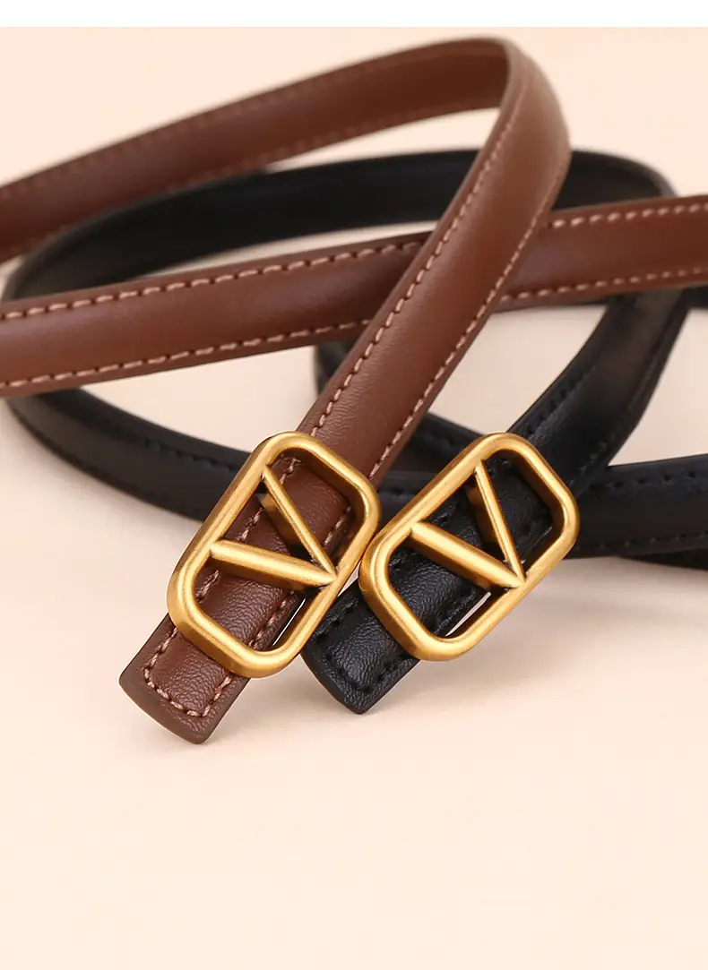 V-Braceled Leather Belt for Women Skirt & Pants — feature 31