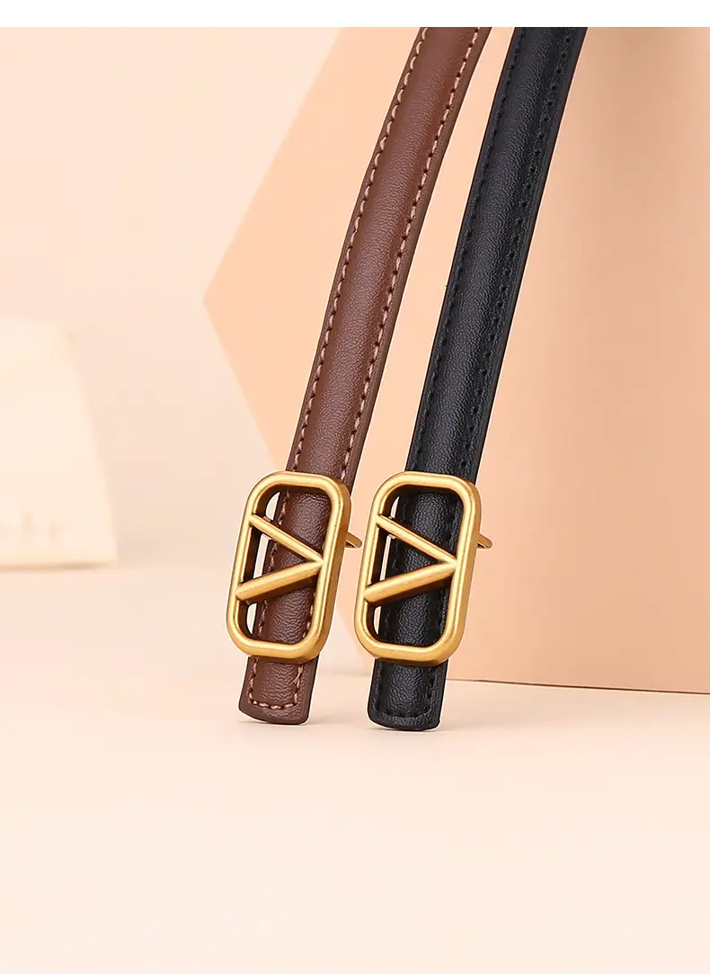 V-Braceled Leather Belt for Women Skirt & Pants — feature 32