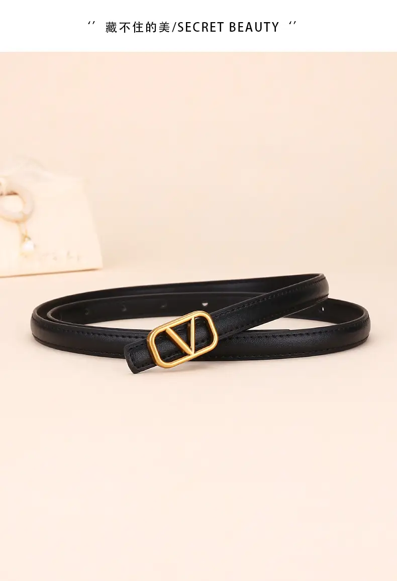 V-Braceled Leather Belt for Women Skirt & Pants — feature 4