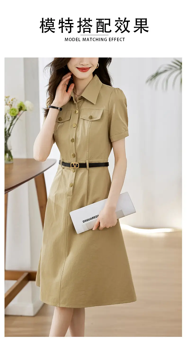 V-Braceled Leather Belt for Women Skirt & Pants — feature 5
